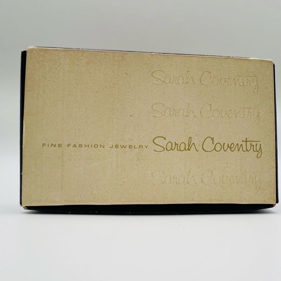 Sarah Coventry Goldenlinks 9166 Clip Earrings Vintage Jewelry - Picture 4 of 6